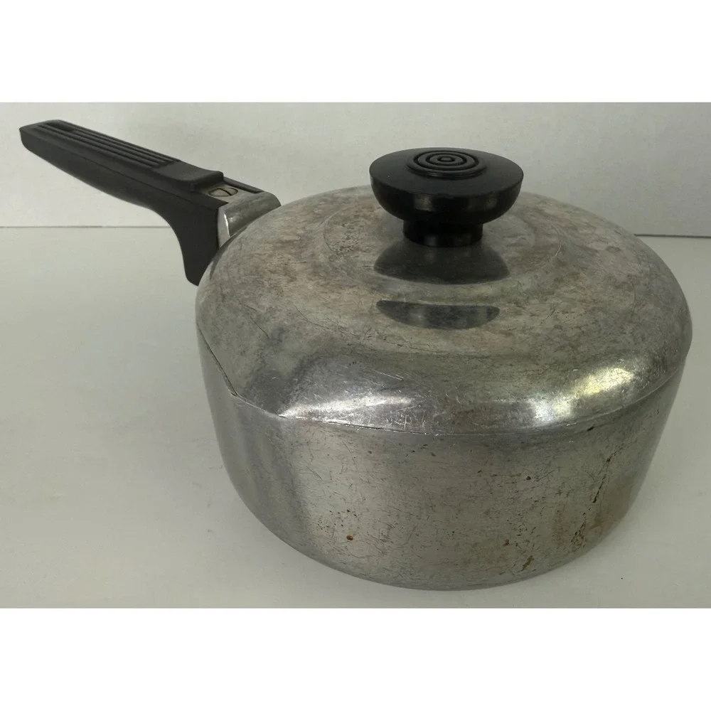 Vtg Wagner Ware Magnalite Sidney -0- Petite Gourmet Sauce Pan Pot w/Lid 4680